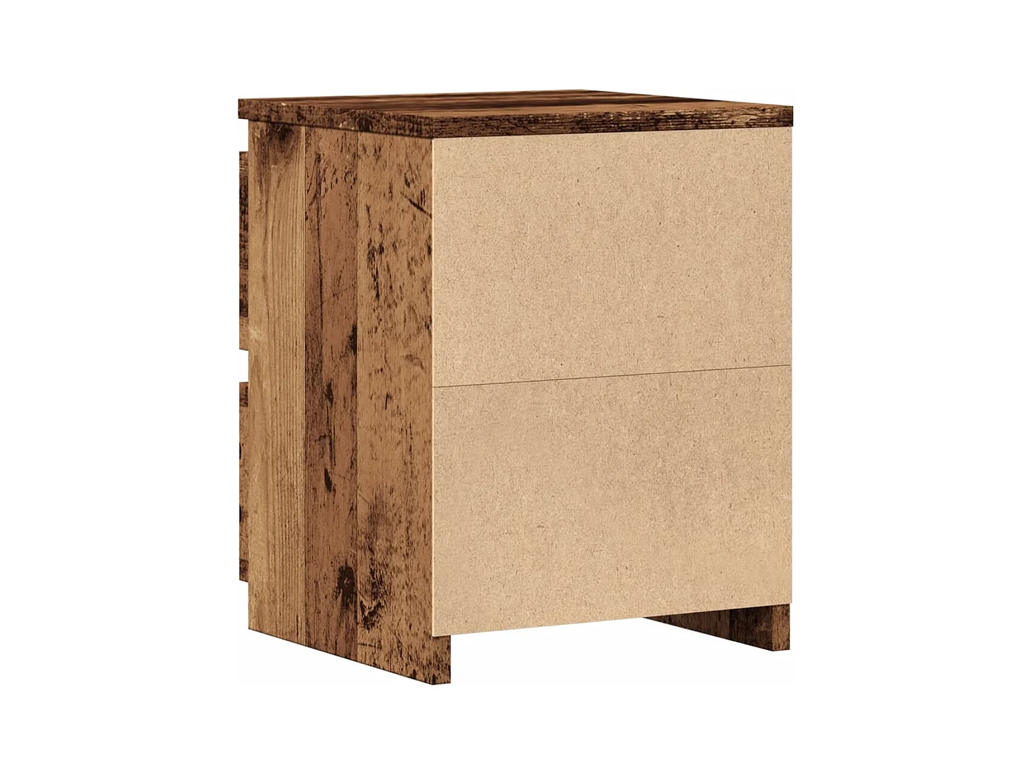 Mesitas de noche | Mesilla de noche 2 uds madera ingeniería envejecida 30x30x40 cm