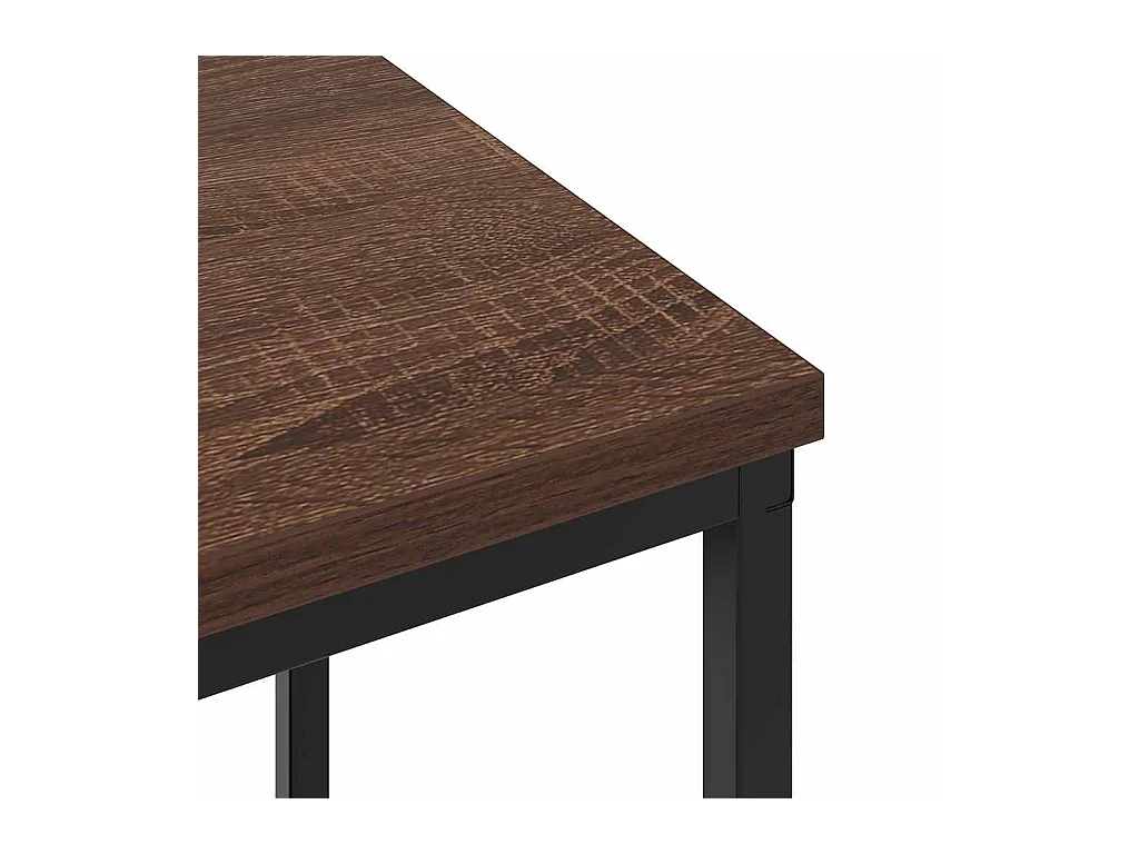 Mesa de Noche | Mesa auxiliar 2 uds. Marrón roble 38x30x48 cm