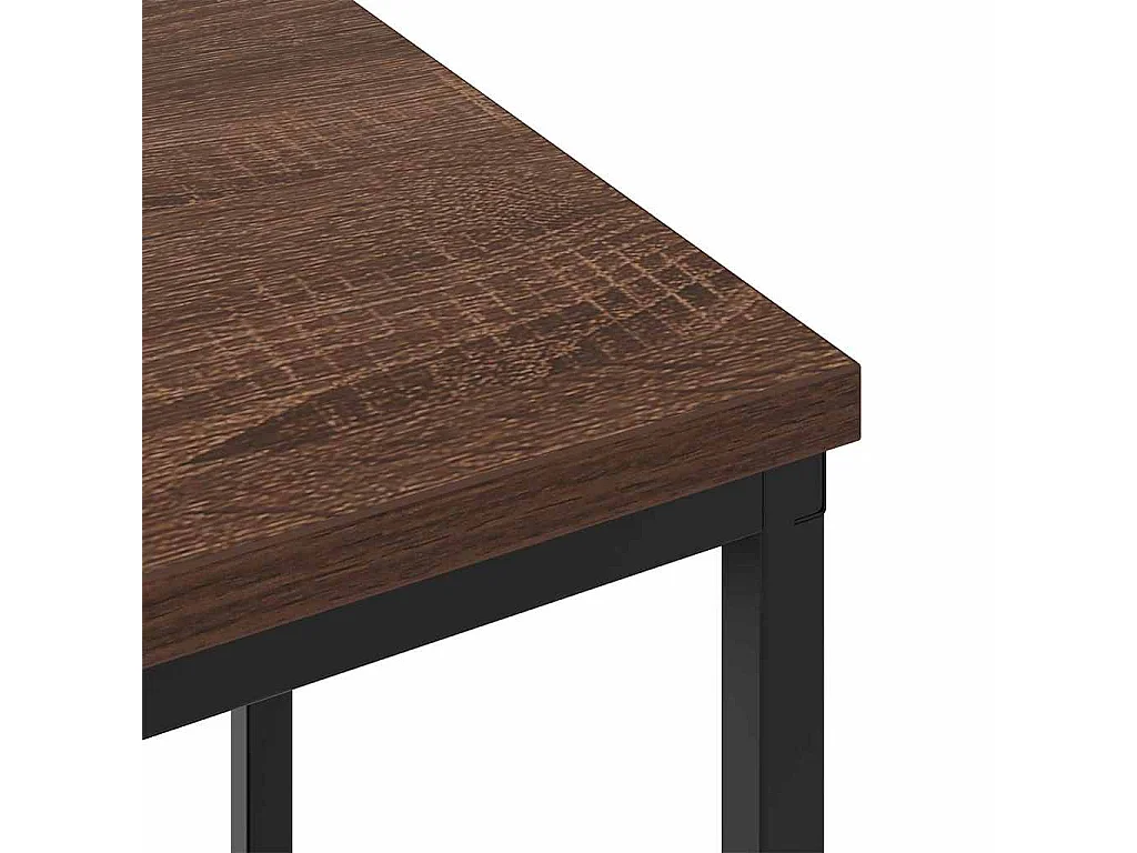 Mesa de Noche | Mesa auxiliar 2 uds. Marrón roble 38x30x48 cm