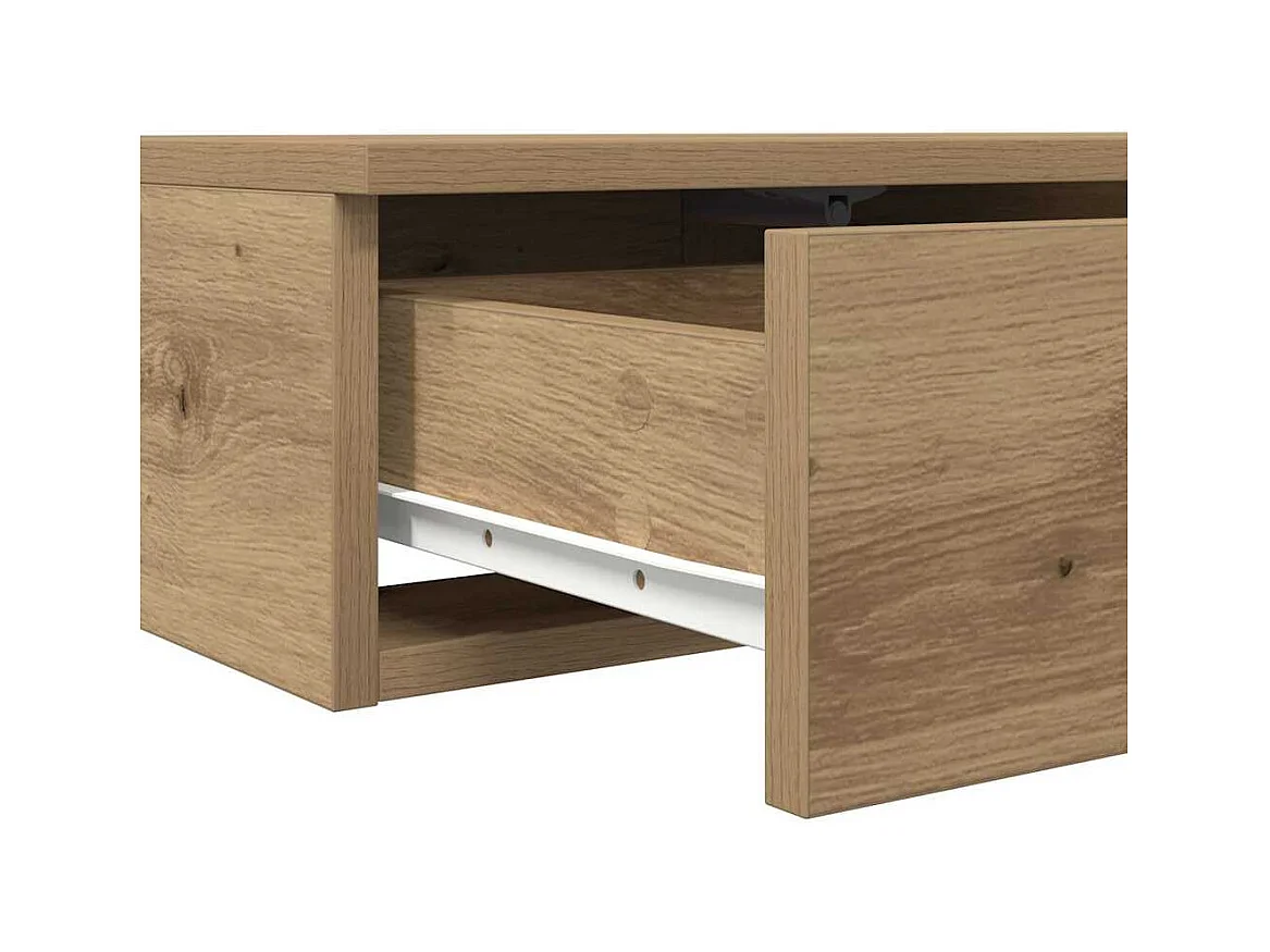 Cajones de cama con cajón Roble artisan 140x36.5x16.5 cm