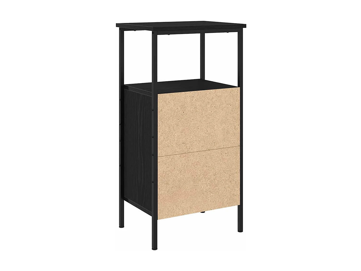 Mesita de Noche | Armario de Noche | Mesa auxiliar Roble negro 41x31x80 cm