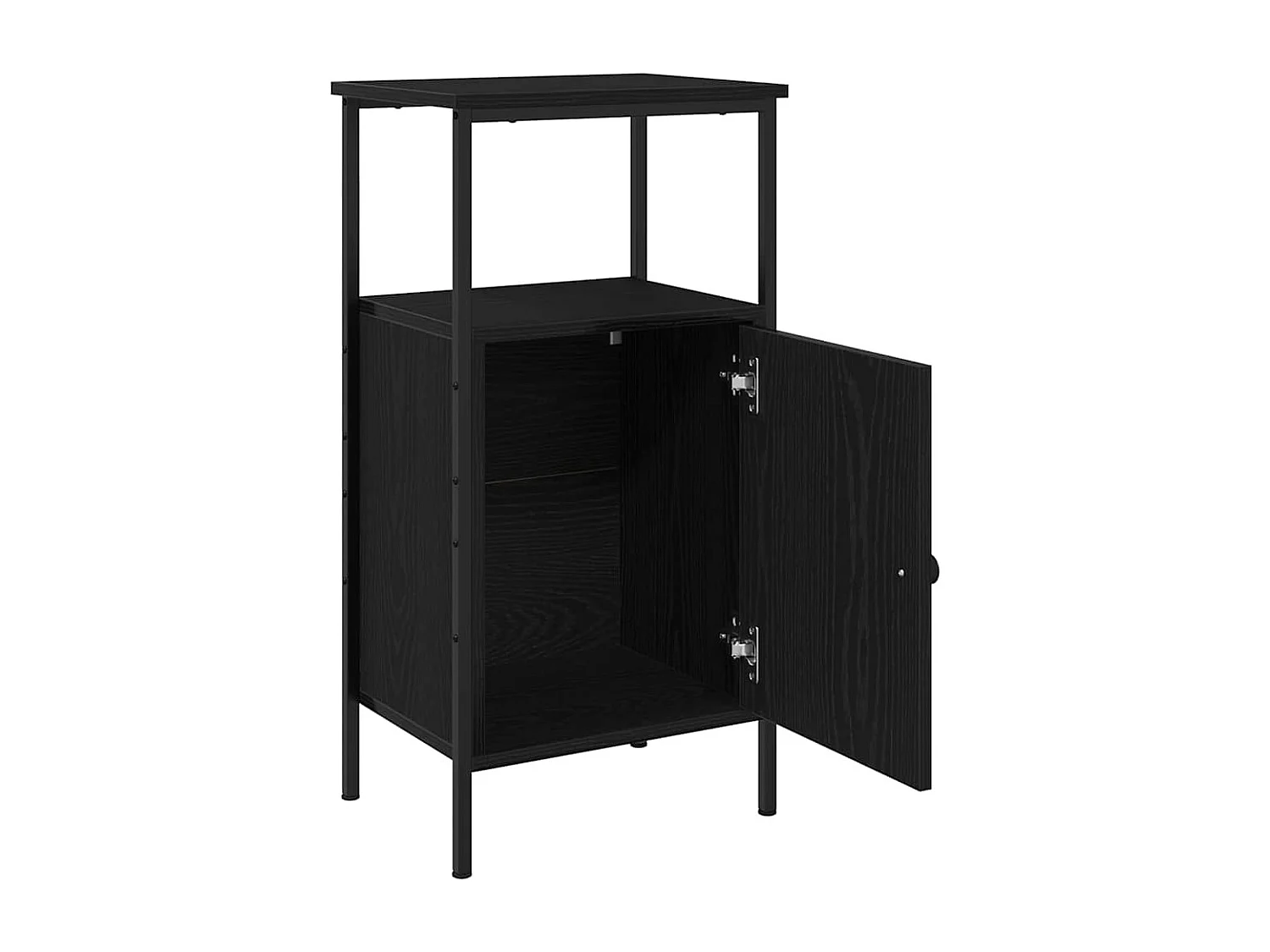 Mesita de Noche | Armario de Noche | Mesa auxiliar Roble negro 41x31x80 cm