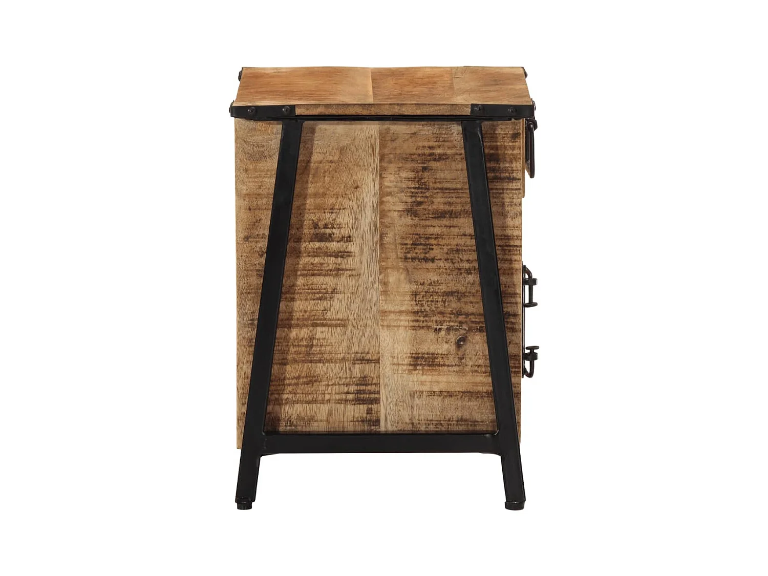 Mesita de noche | Mesilla de noche madera maciza de mango 40x30x42 cm