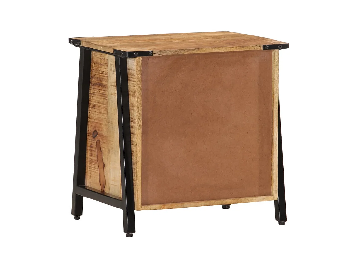 Mesita de noche | Mesilla de noche madera maciza de mango 40x30x42 cm