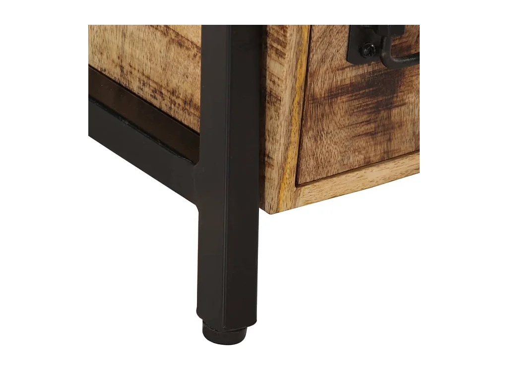 Mesita de noche | Mesilla de noche madera maciza de mango 40x30x42 cm