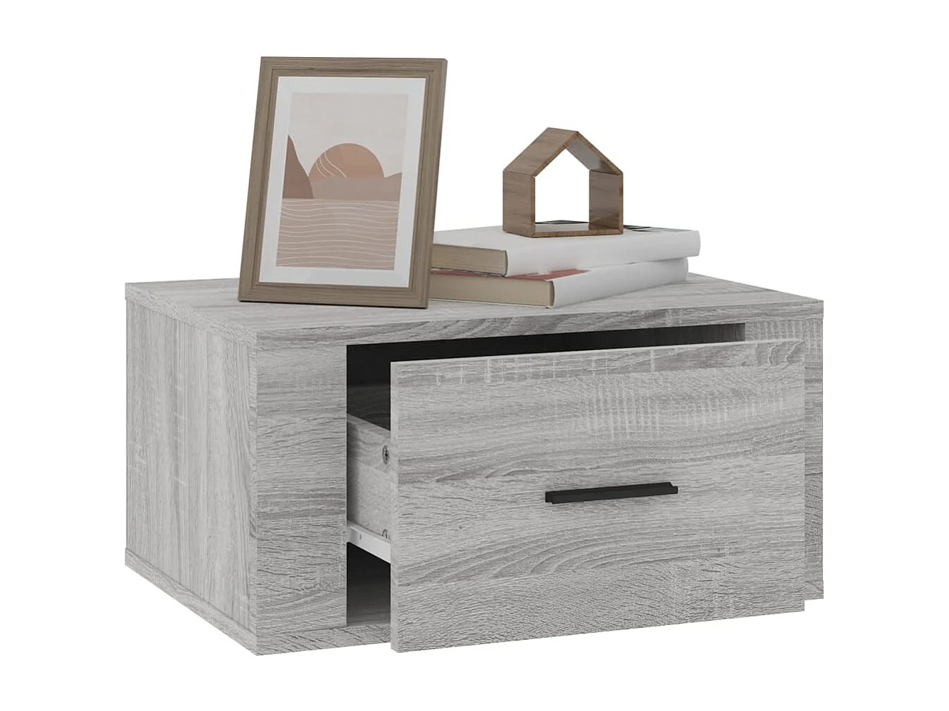 Nachttisch hängend | Wand-Nachttisch Grau Sonoma 50x36x25 cm SHL67186