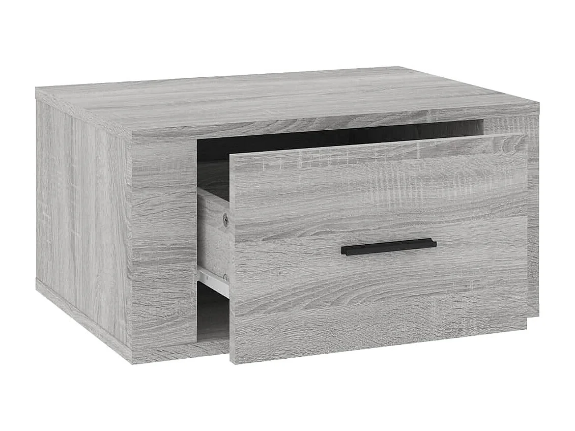 Nachttisch hängend | Wand-Nachttisch Grau Sonoma 50x36x25 cm SHL67186