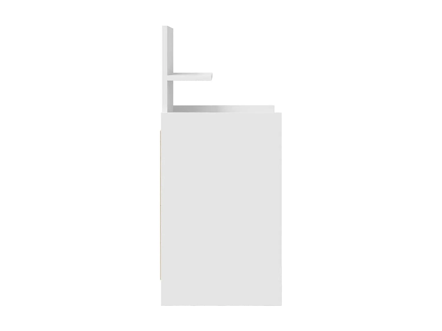 Pack 2 uds Mesilla de noche | Mesitas de noche con 2 cajones Blanco 38x34x80 cm