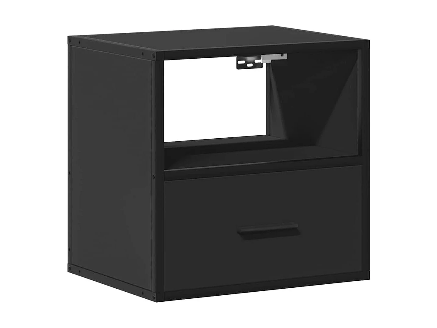 Table de chevet flottante noir 40x31x39,5 cm