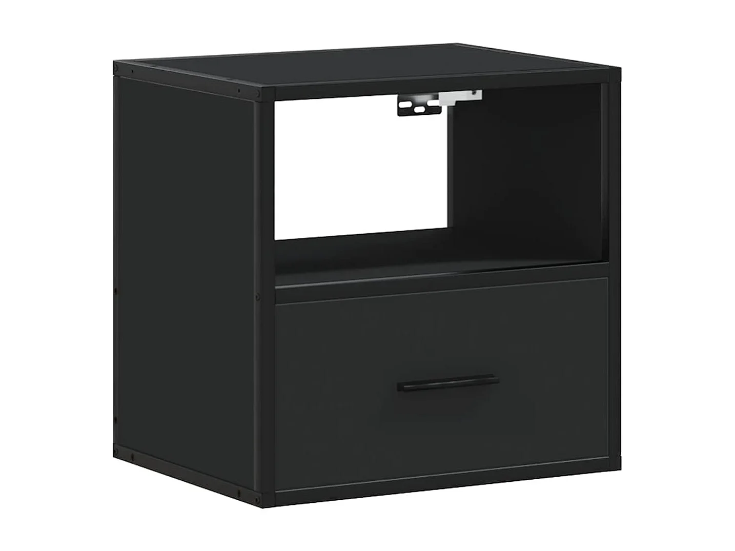 Table de chevet flottante noir 40x31x39,5 cm