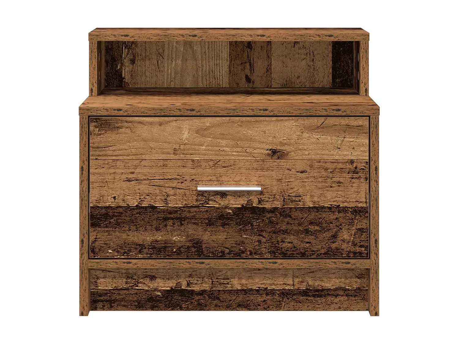 Mesilla de noche | Mesita de noche con cajón madera vieja 51x31x47 cm