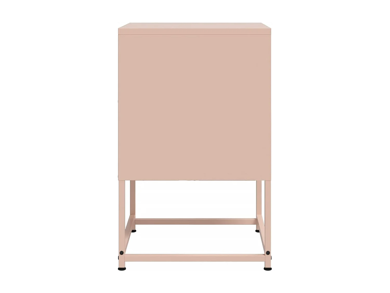 Nachttisch-Beistelltisch-Nachtschrank Rosa 36x39x60,5 cm Stahl SHL36696