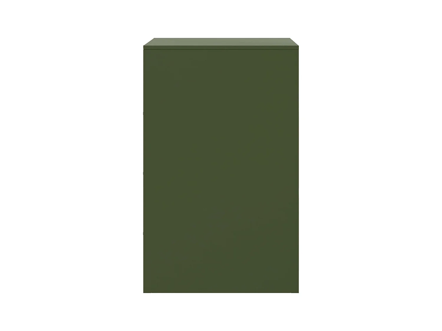 Mesitas de noche | Mesilla de noche 2 unidades acero verde oliva 34,5x39x62 cm