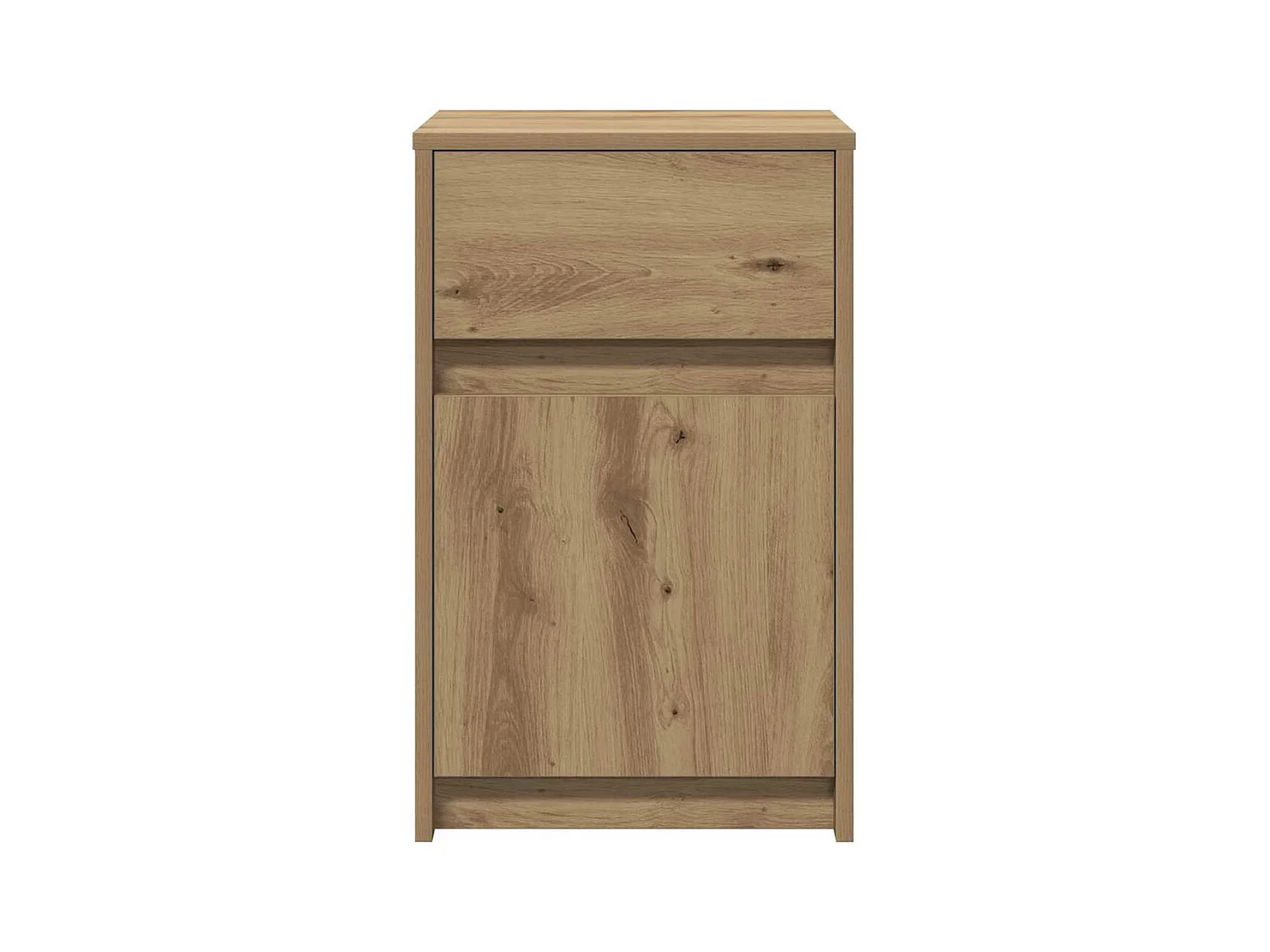 Mesita de Noche | Armario de Noche LED 2 uds. Roble artisan 38x34x61 cm