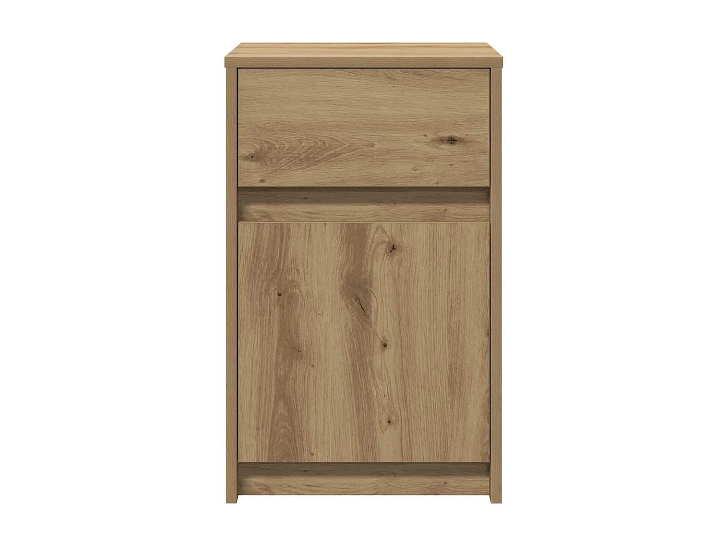 Mesita de Noche | Armario de Noche LED 2 uds. Roble artisan 38x34x61 cm