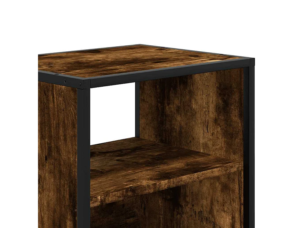 Nachttisch hängend 2er Set | Wand-Nachttische Räuchereiche 40x31x39,5 cm SHL34153