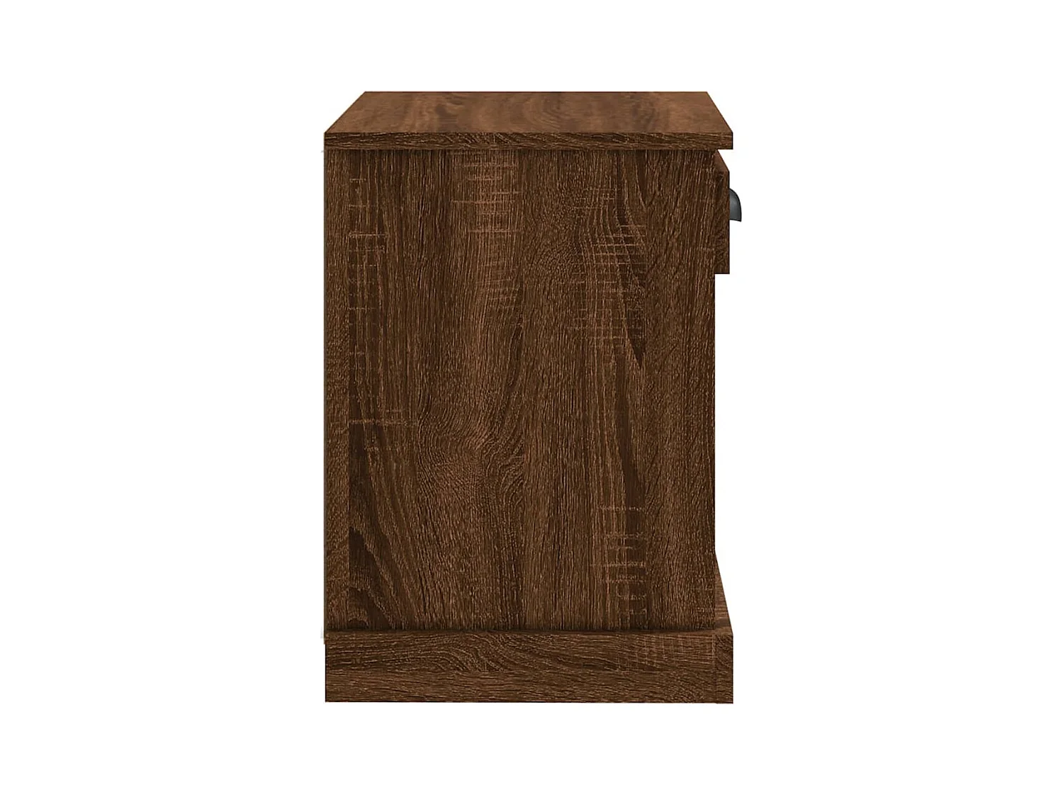 Lot de 2 Tables de chevet avec compartiments ouverts chêne marron 43x36x50 cm