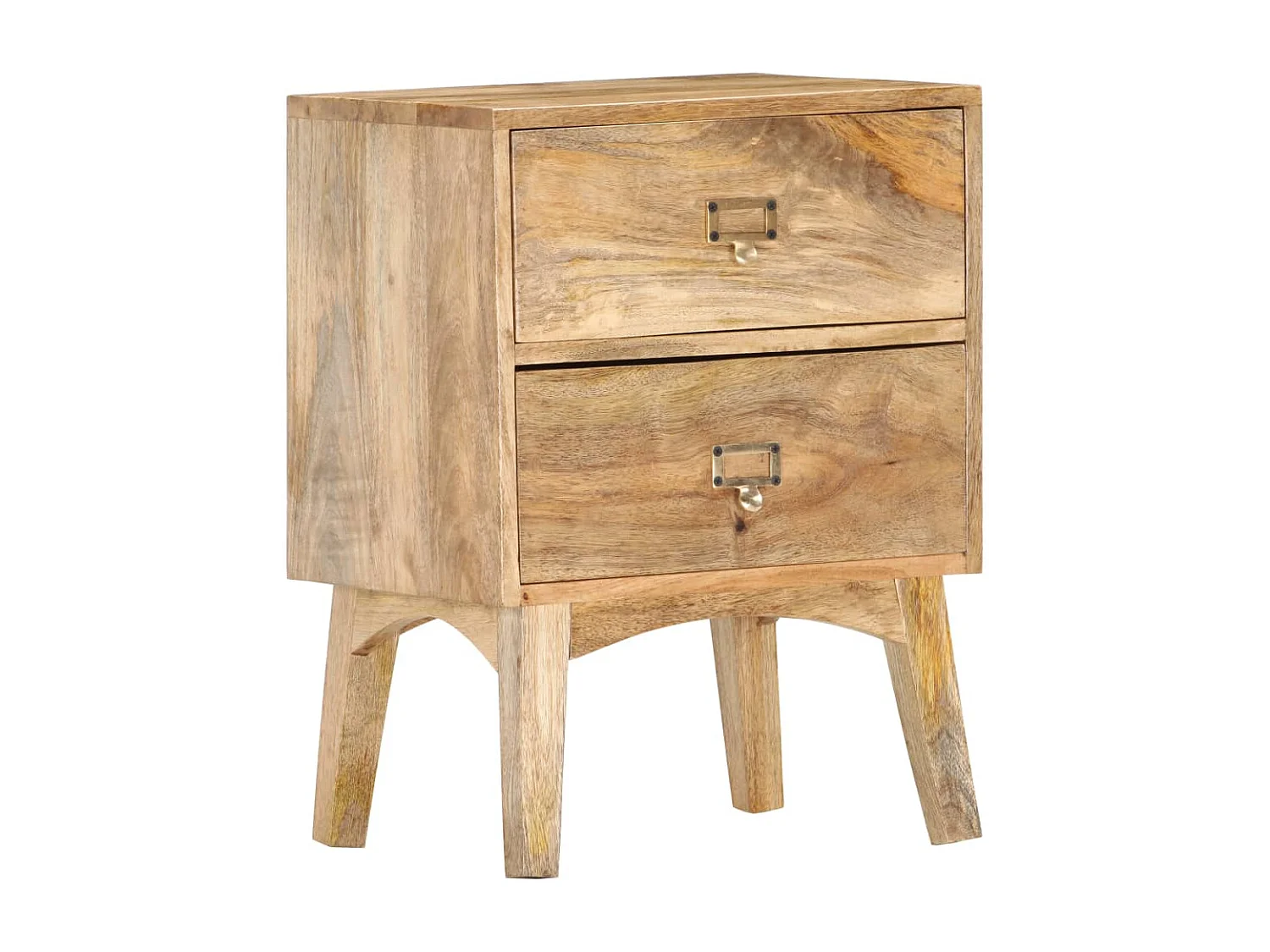 Mesita de noche | Mesilla de noche de madera maciza de mango 40x35x55 cm