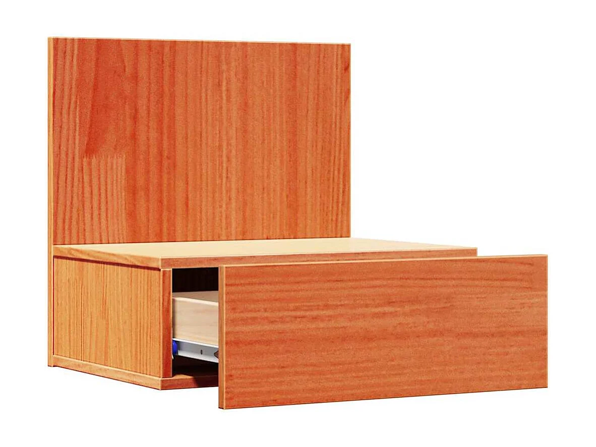 Mesa de Noche | Mesa auxiliar | Mesita de noche con cajón Marrón cera 42x32.5x40 cm