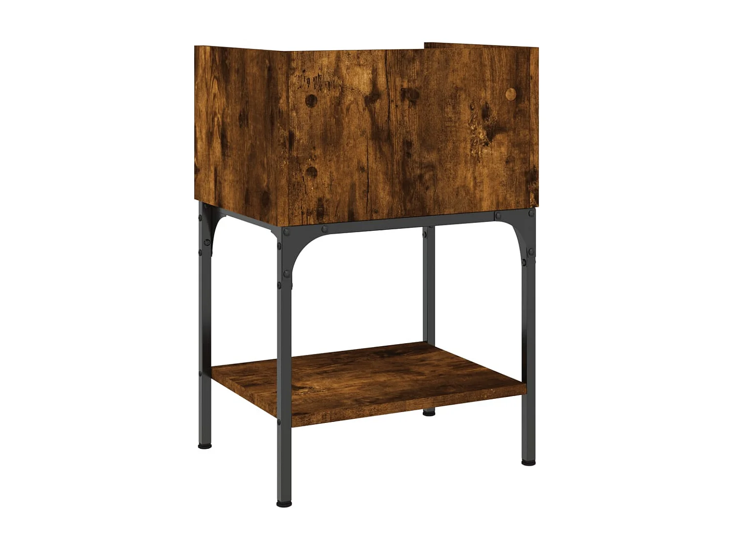 Nachttisch-Beistelltisch Räuchereiche 40,5x31x60 cm Holzwerkstoff SHL1884