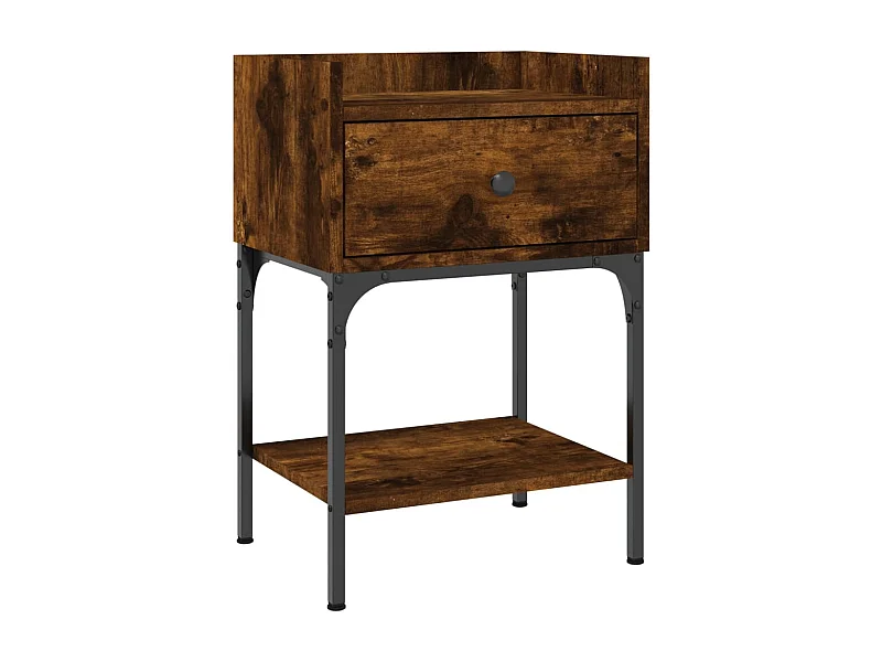 Nachttisch-Beistelltisch Räuchereiche 40,5x31x60 cm Holzwerkstoff SHL1884