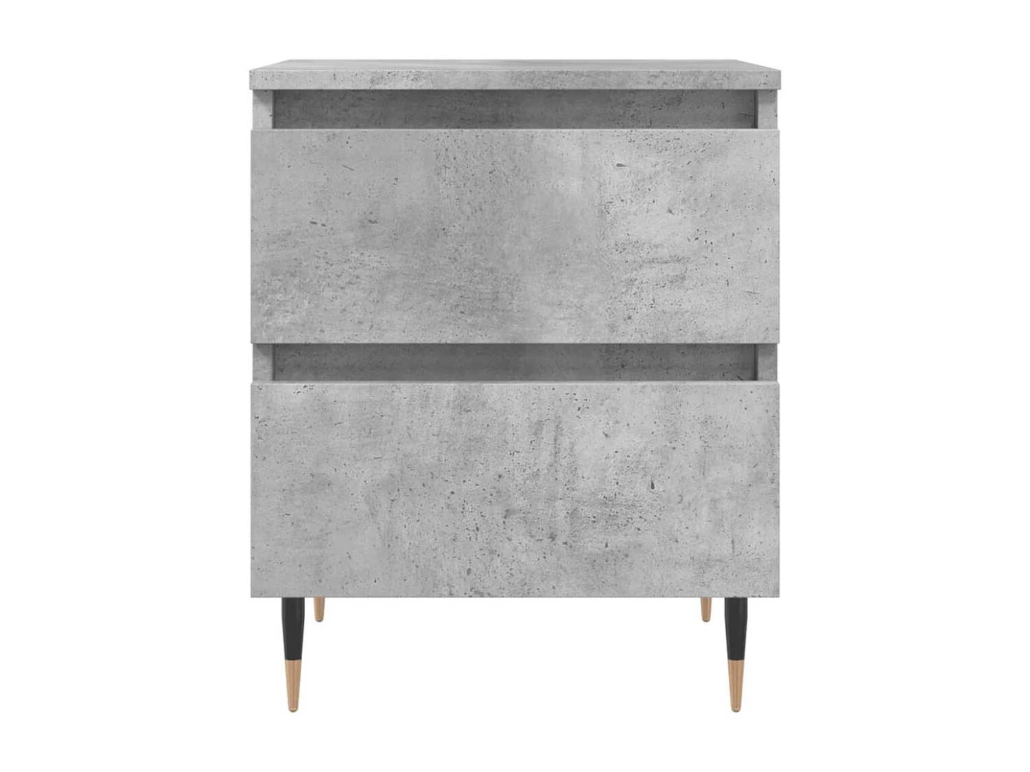 Mesita de noche | Mesilla de noche madera de ingeniería gris hormigón 40x35x50 cm