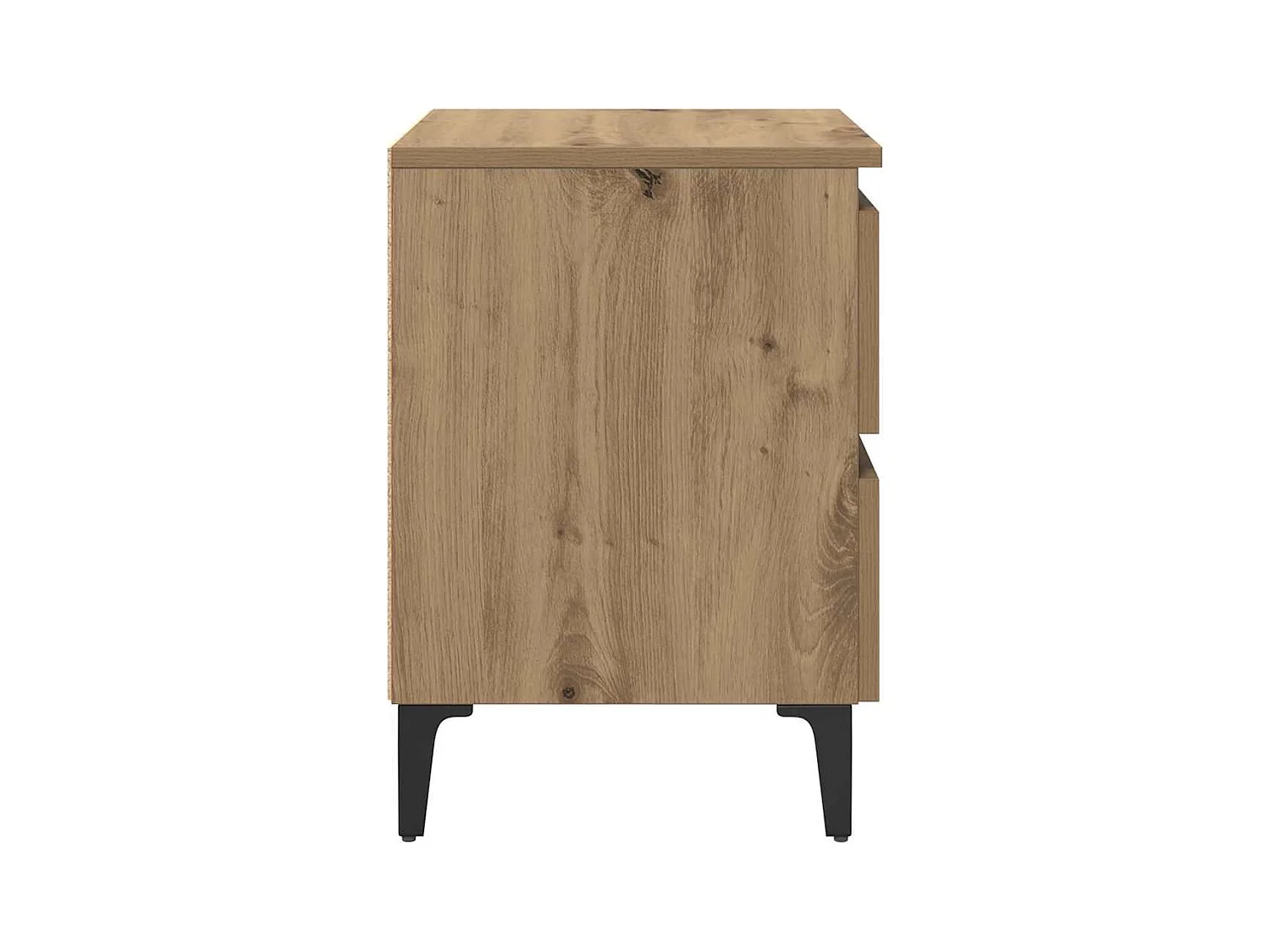 Mesita de Noche | Mesa auxiliar | Armario de Noche 2 uds. Roble artisan 40x35x50 cm