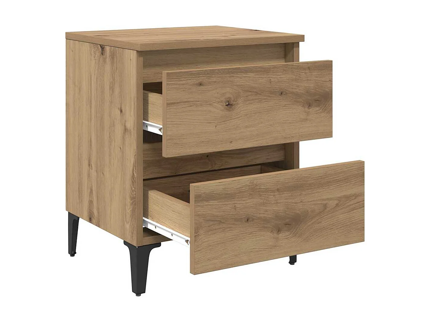 Nachttisch 2er Set-Beistelltisch Artisan-Eiche 40 x 35 x 50 cm Holzwerkstoff SHL69562