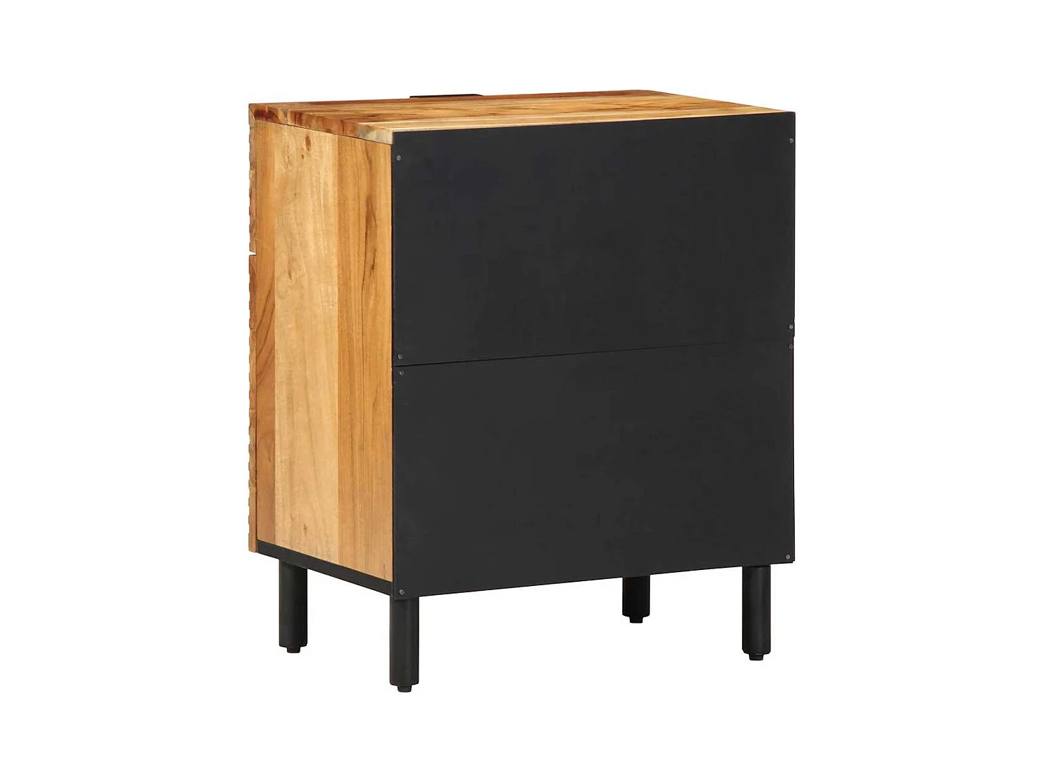 Mesita de Noche | Armario de Noche Marrón 50x33x60 cm madera maciza de acacia