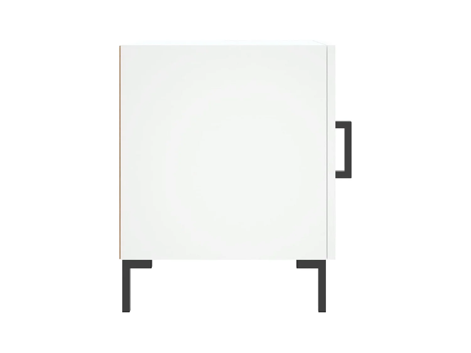 Mesita de noche | Mesilla de noche madera de ingeniería blanco 40x40x50 cm