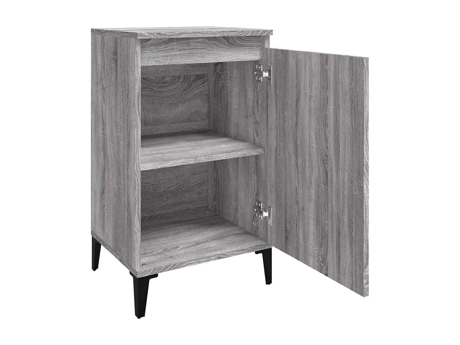 Nachttisch-Beistelltisch Grau Sonoma 40x35x70 cm Holzwerkstoff SHL85520