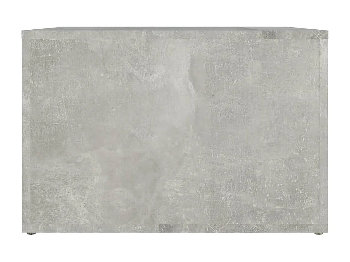 Mesita de noche | Mesilla de noche madera contrachapada gris hormigón 57x55x36 cm