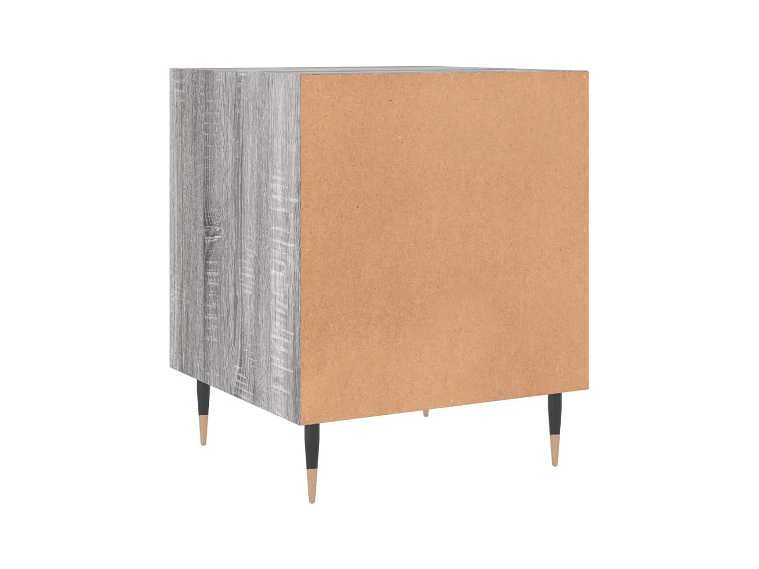 Mesita de noche | Mesilla de noche madera de ingeniería gris Sonoma 40x40x50 cm