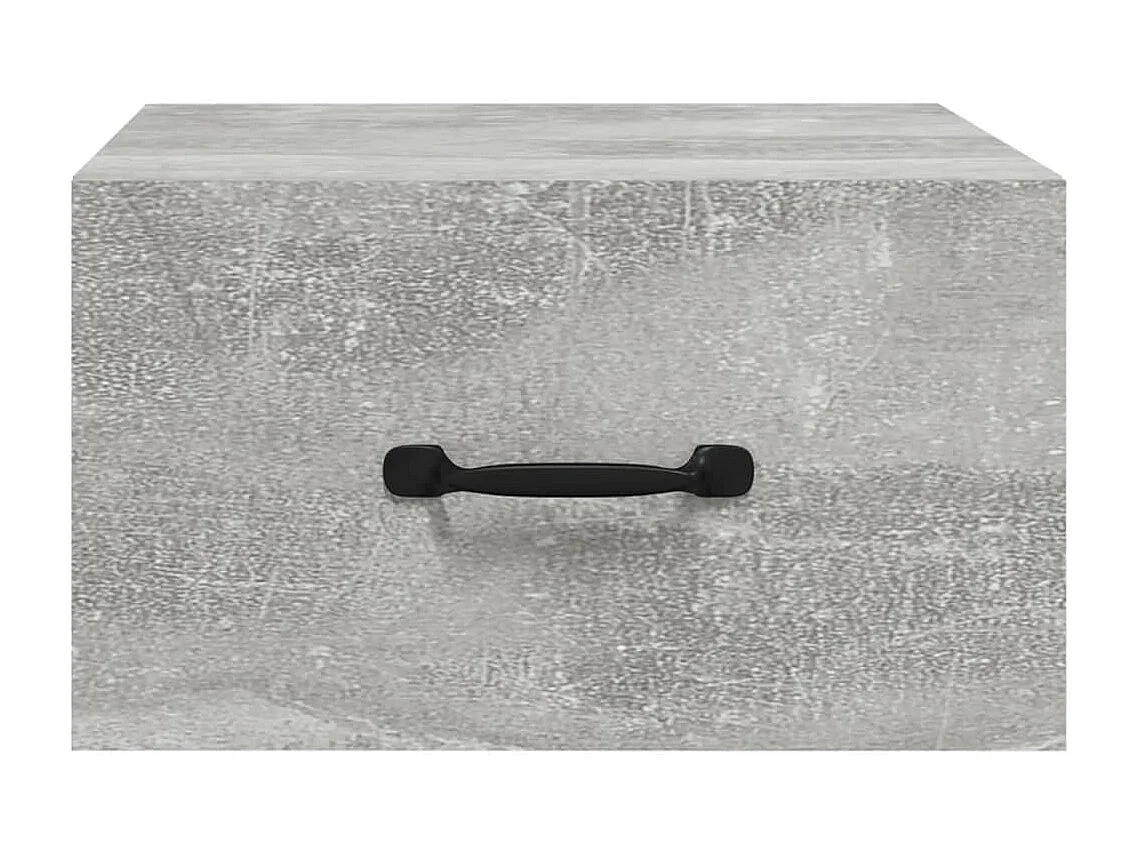 Nachttisch hängend | Wand-Nachttisch Betongrau 35x35x20 cm SHL76982