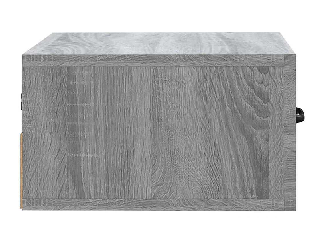 Nachttisch hängend 2er Set | Wand-Nachttische Grau Sonoma 35x35x20 cm SHL87754