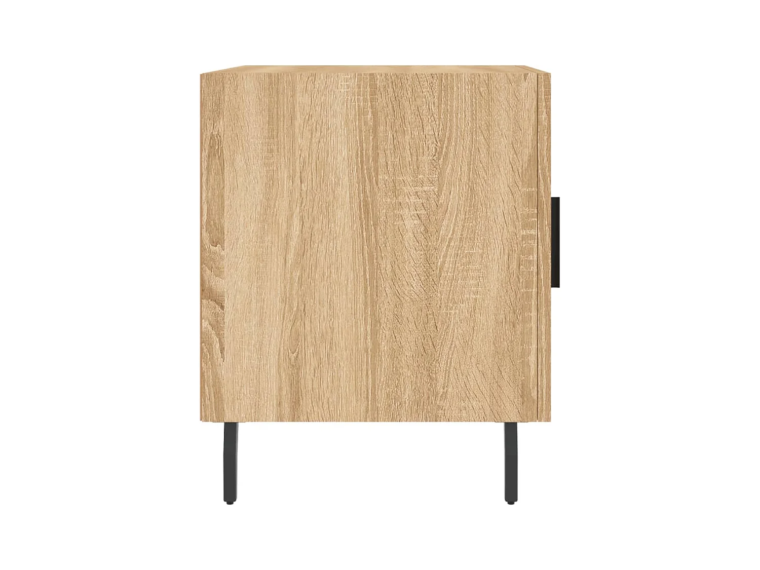 Lot de 2 Tables de chevet avec rangement chêne sonoma 40x40x50 cm bois ingénierie