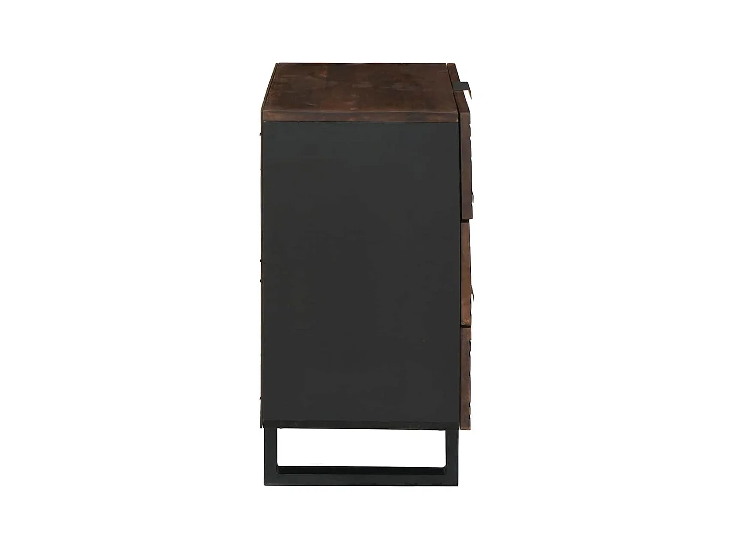 Table de chevet-Table de Nuit Noyer 50x33x60 cm bois de manguier massif