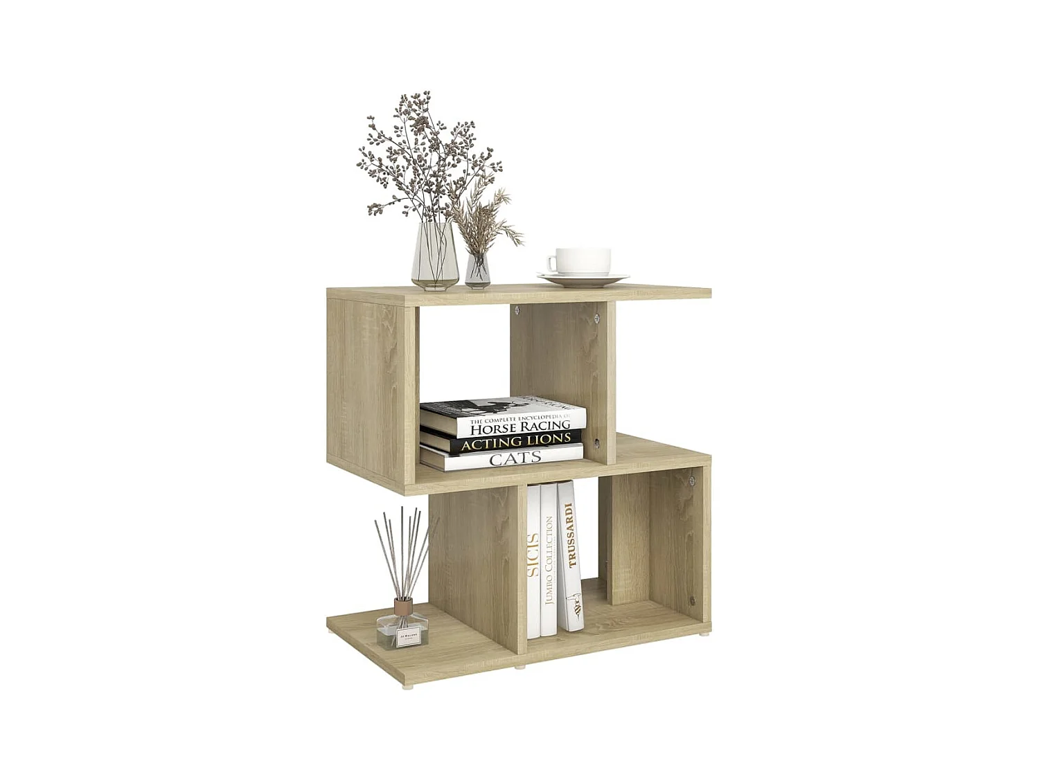 Mesitas de noche | Mesilla de noche 2 uds contrachapada roble Sonoma 50x30x51,5cm