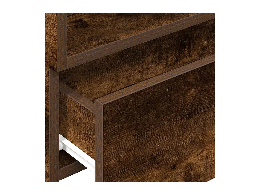 Tables de chevet flottantes 2 pcs Chêne fumé 45x26x28,5 cm