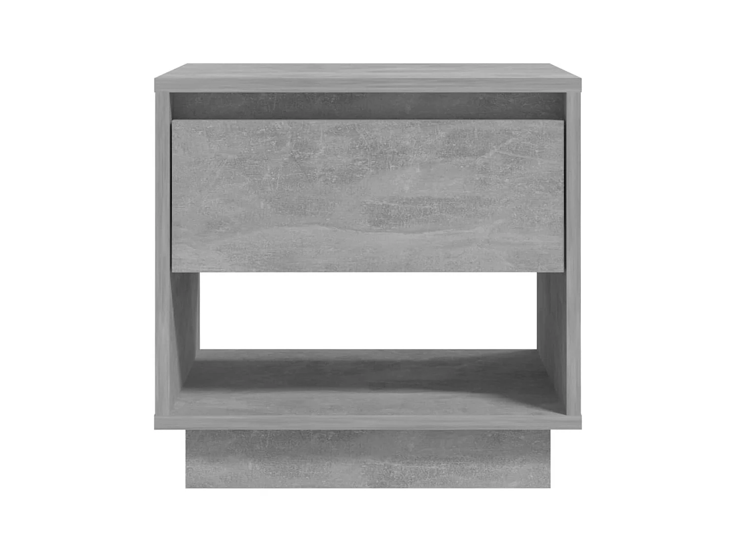 Mesitas de noche | Mesilla de noche 2 uds contrachapada gris hormigón 45x34x44 cm