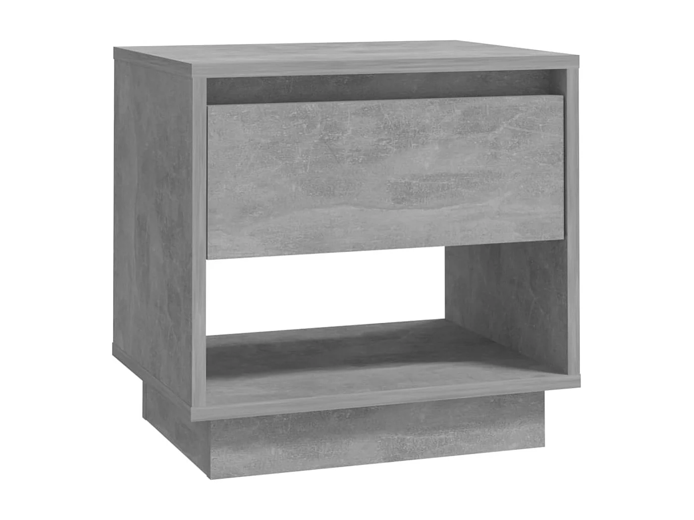Nachttisch 2er Set-Beistelltisch Betongrau 45x34x44 cm Holzwerkstoff SHL12153