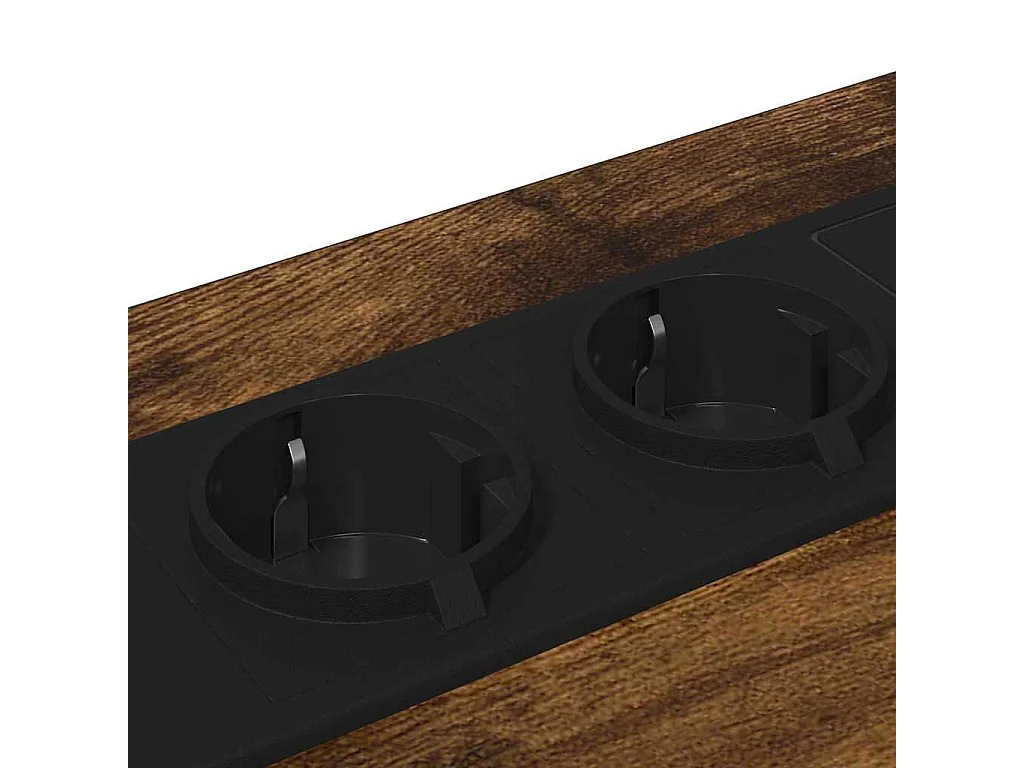 Nachttisch-Beistelltisch Geräucherte Eiche 42 x 41 x 56 cm Holzwerkstoff SHL58670