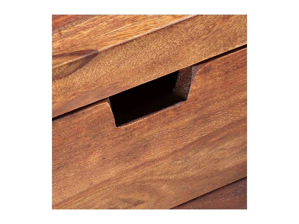 Mesita de noche | Mesilla de noche de madera maciza de acacia 40x30x50 cm