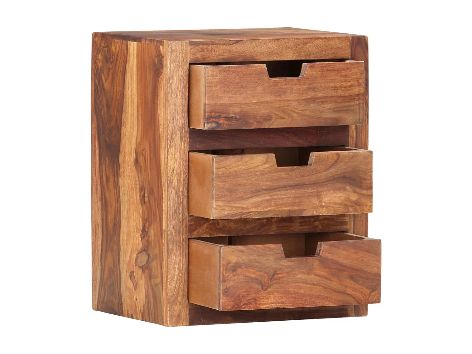 Comodino | Tavolino da notte 40x30x50 cm in Legno Massello di Acacia SHL3134