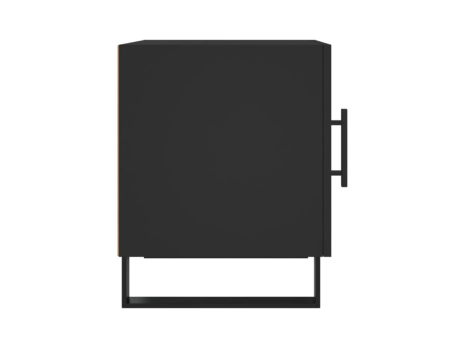 Mesitas de noche | Mesilla de noche 2 uds madera de ingeniería negro 40x40x50 cm