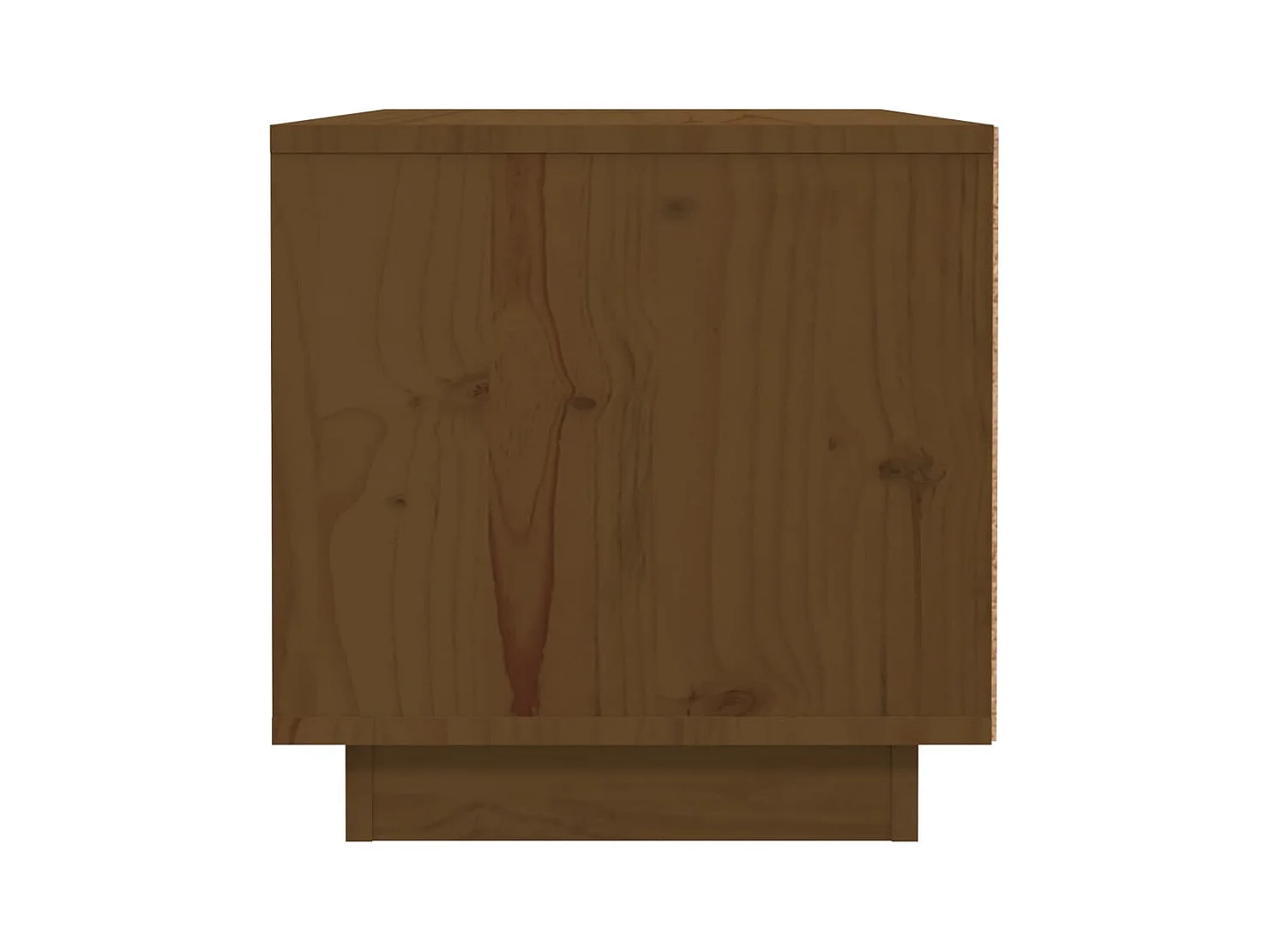 Mesita de noche | Mesilla de noche madera maciza de pino marrón miel 40x34x35 cm