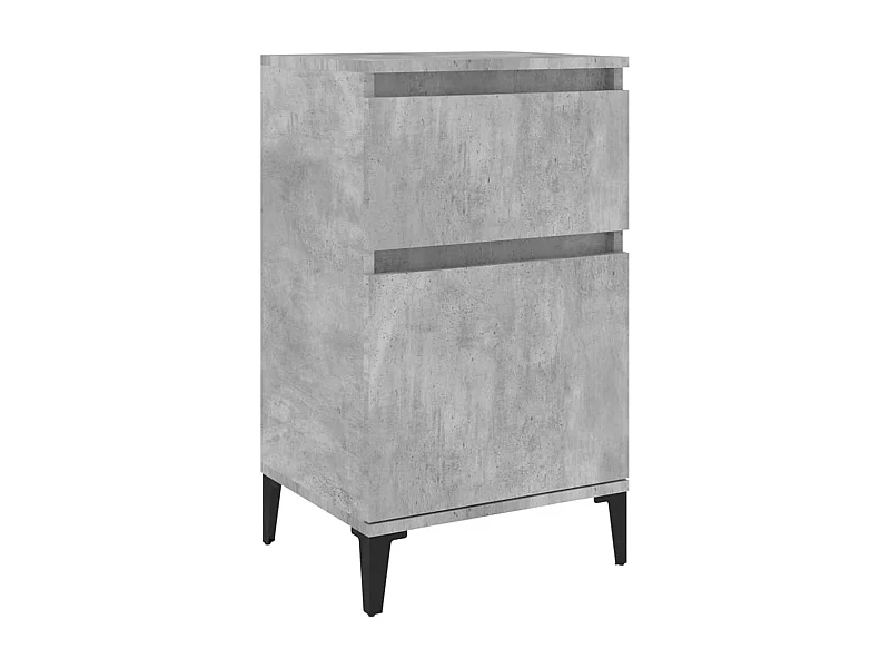 Table de chevet-Table d'appoint-Table de nuit gris béton 40x35x70 cm