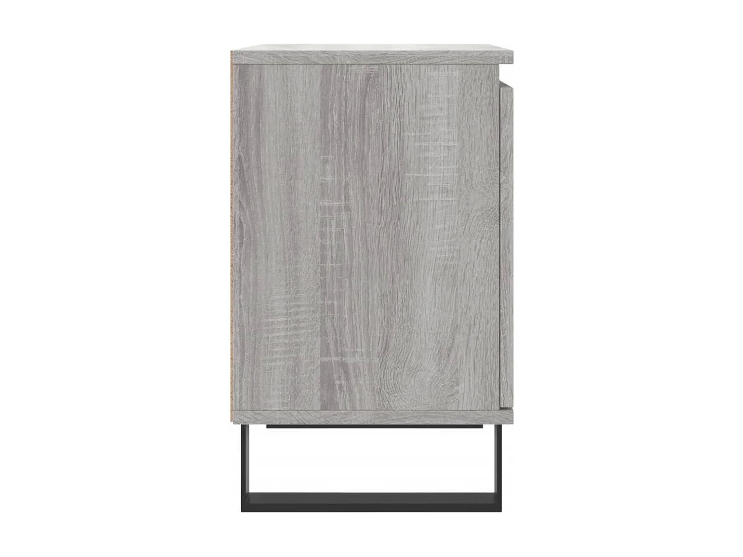 Nachttisch 2er Set-Beistelltisch-Nachttischkommode Grau Sonoma 40x30x50 cm Holzwerkstoff SHL99314