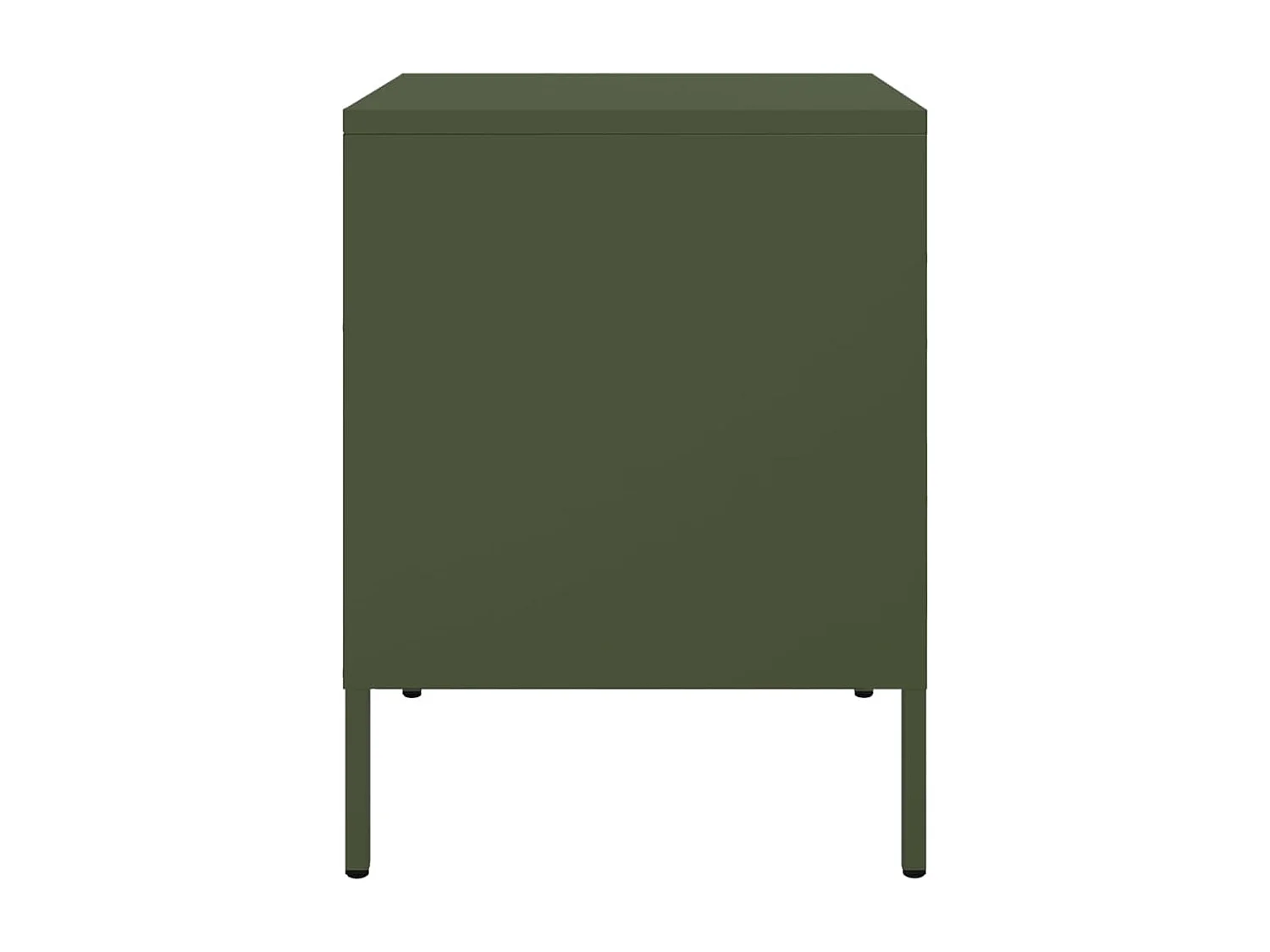 Nachttisch-Beistelltisch-Nachtschrank Olivgrün 36x39x50,5 cm Stahl SHL8721