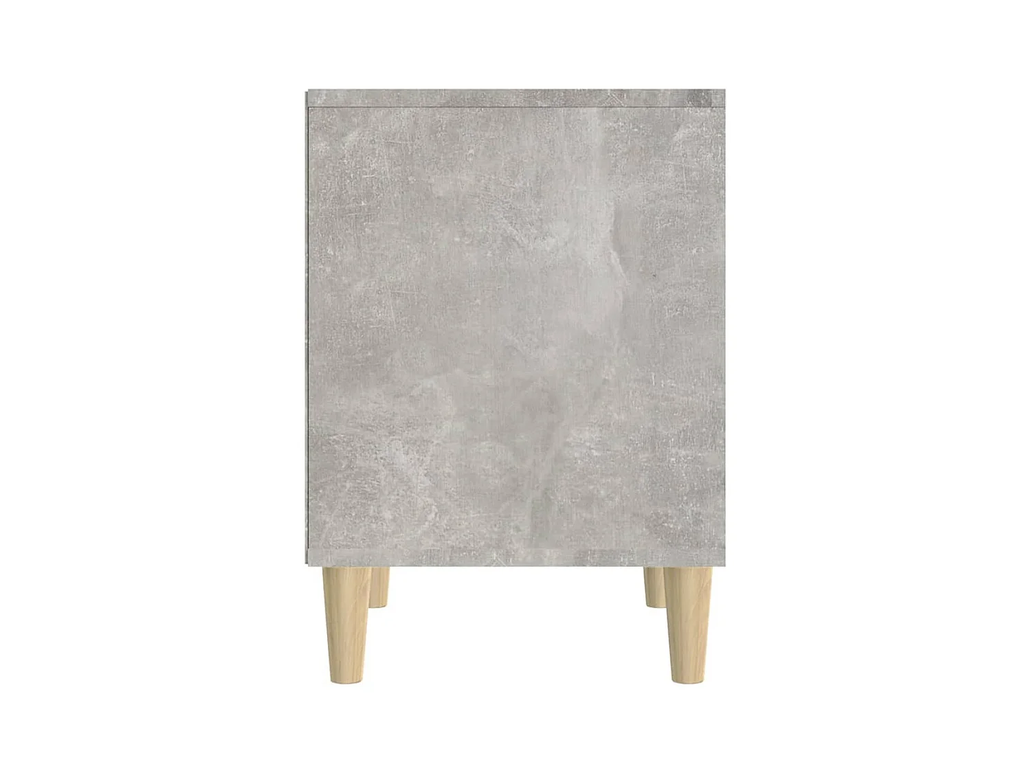 Tables de chevet lot de 2 avec compartiments ouverts Gris béton 40x35x50 cm